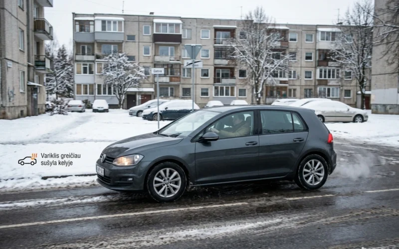 Važiuojant variklis sušyla greičiau