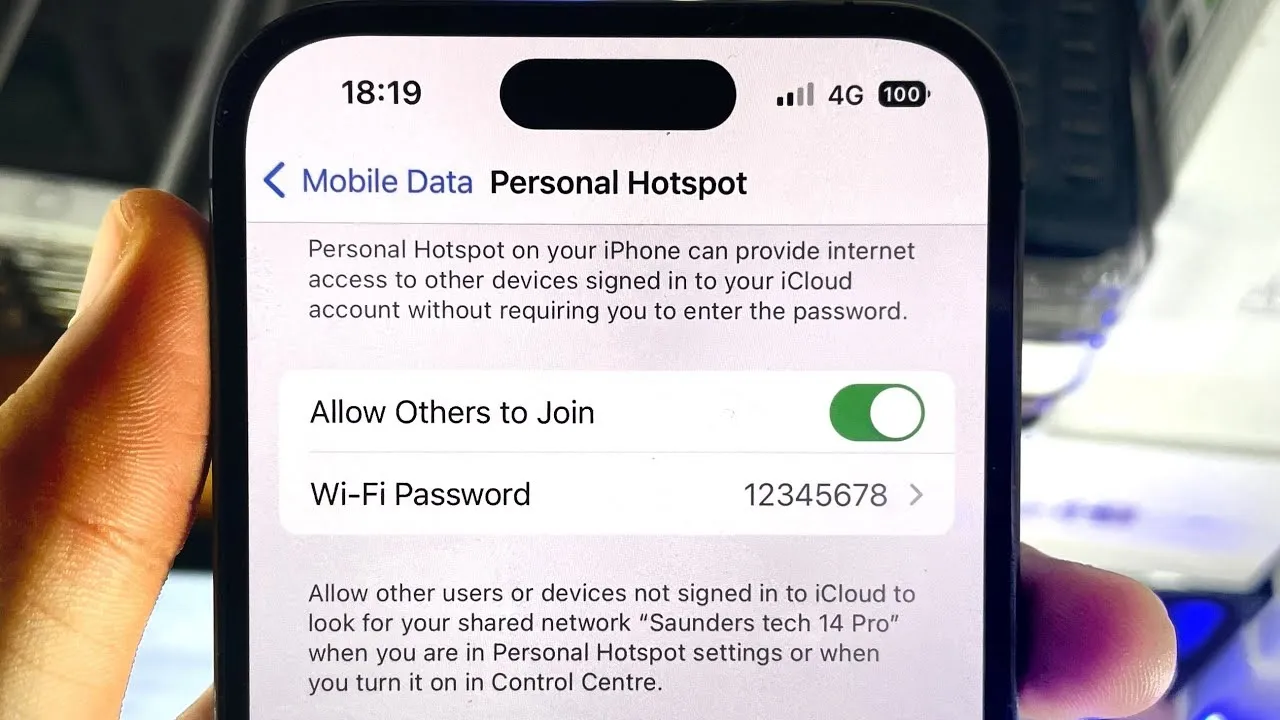 Asmeninis Hotspot iPhone