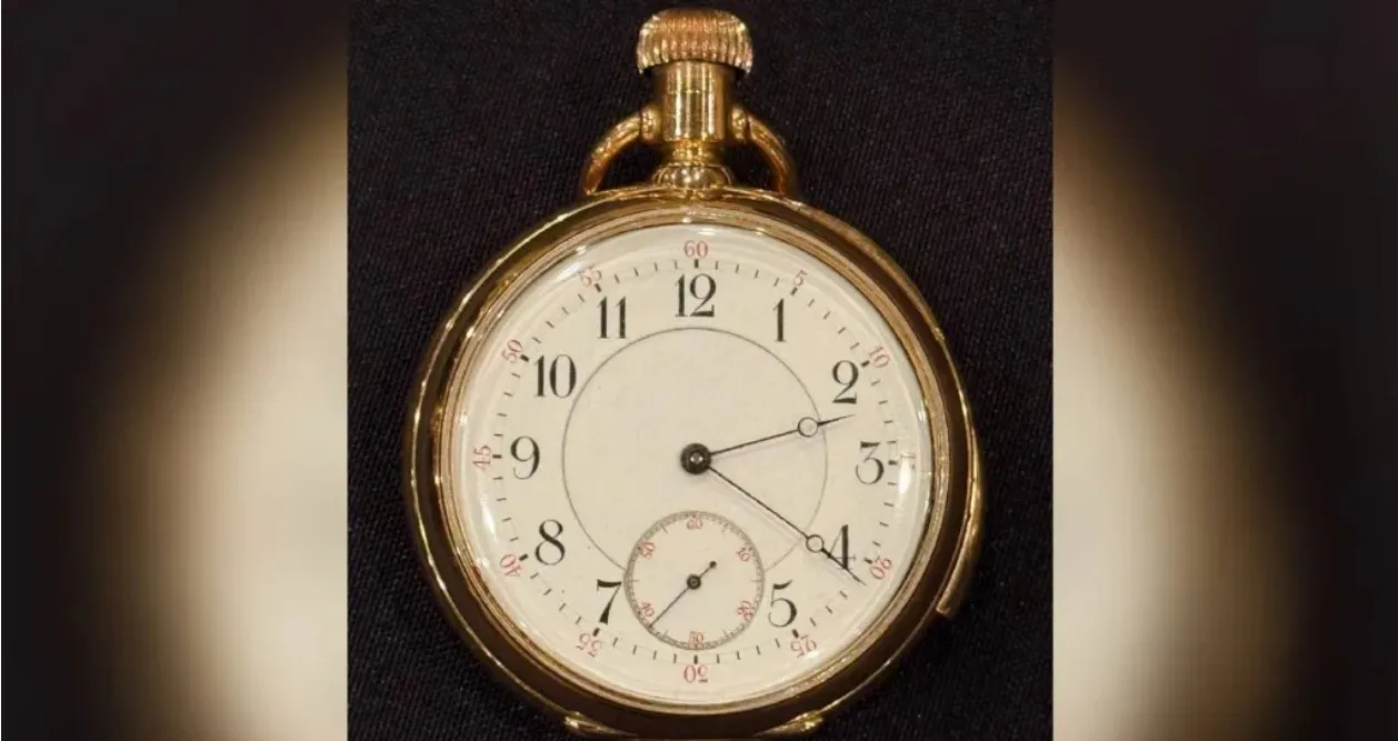 Auksinis laikrodis iš Titaniko / Reuters / „Instagram“ @theoldemporiumdevizes