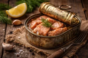 Pusšimčio metų senumo lašišos konservai