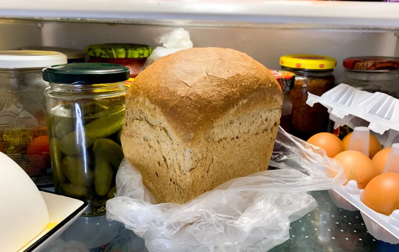 Duona plastikiniame maišelyje