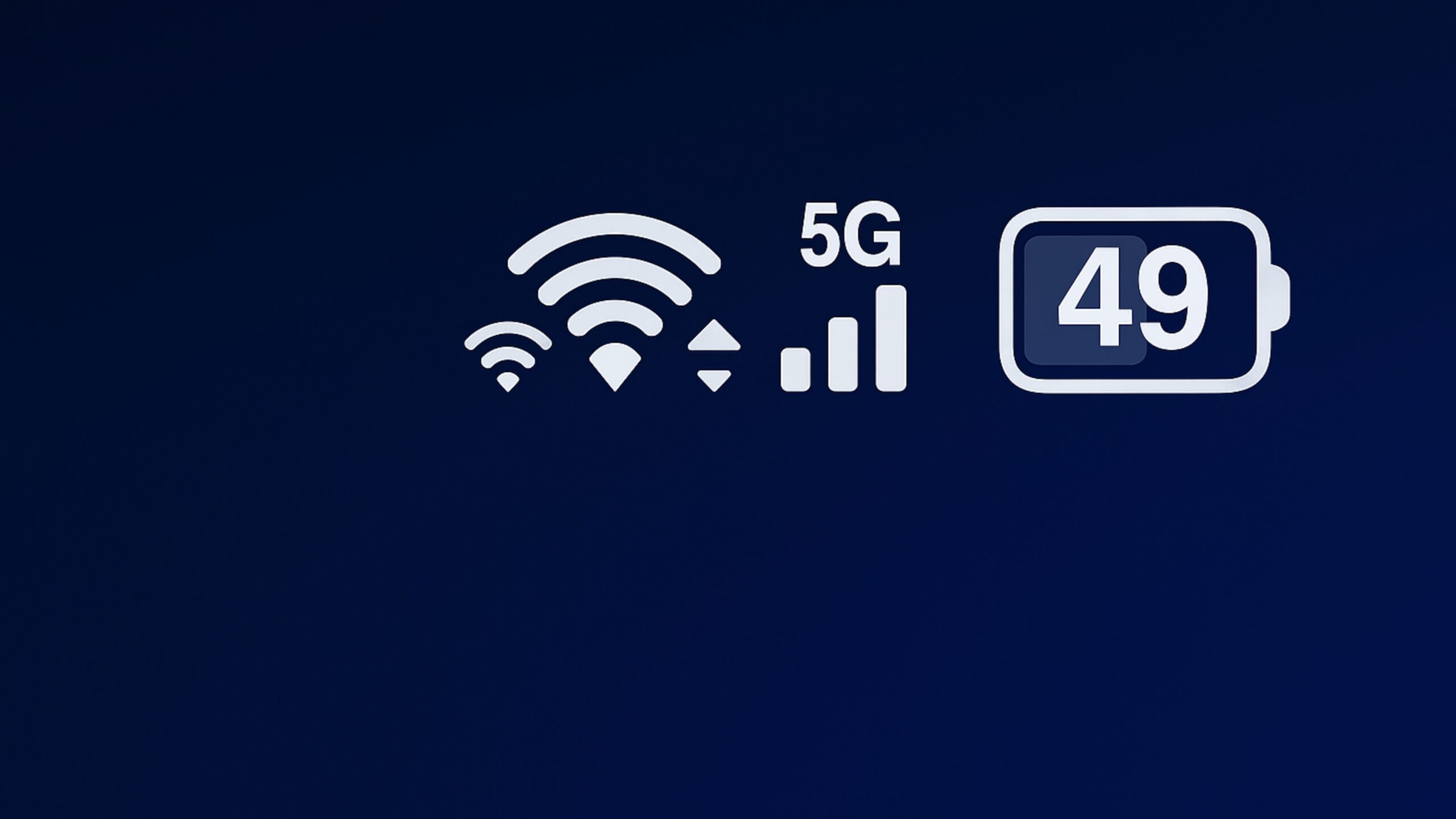 Dvigubas Wifi simbolis