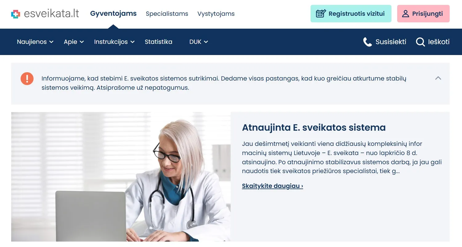 E Sveikata portalas