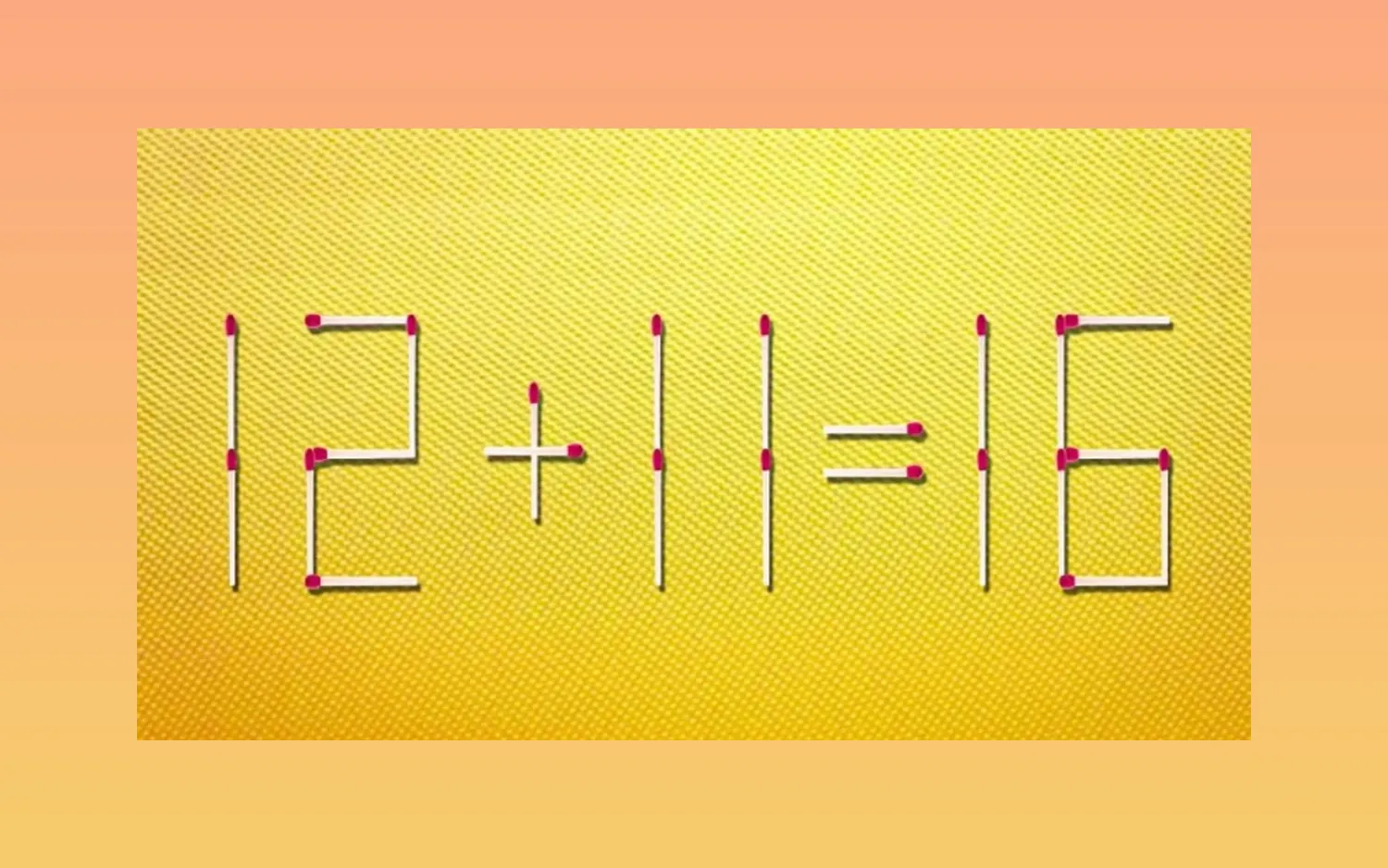 Galvosūkis su degtukais