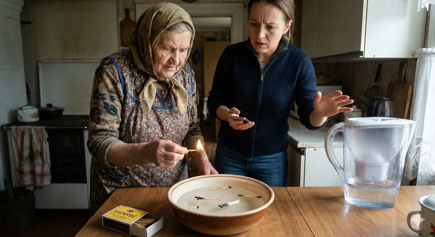 Degtukai vandenyje / DI nuotr.
