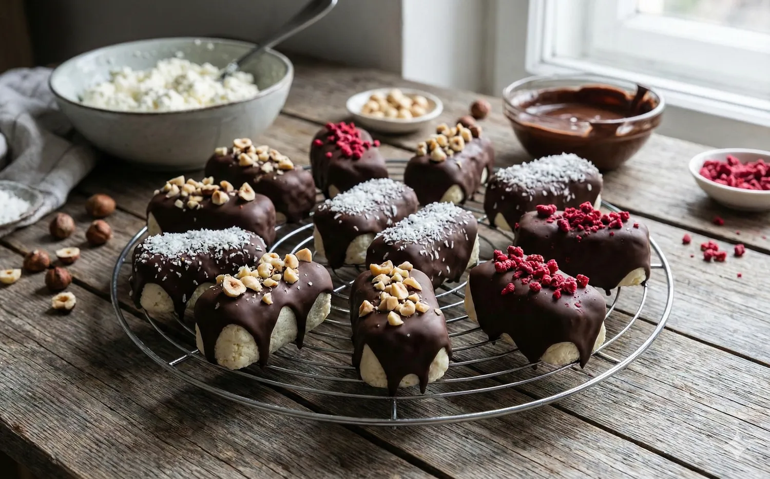 Namuose gaminti varškės sūreliai / AI nuotr.