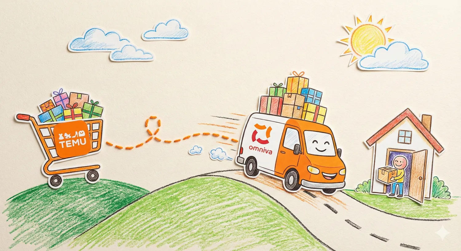 „Temu“ siuntos atkeliaus patogiau / DI nuotr.