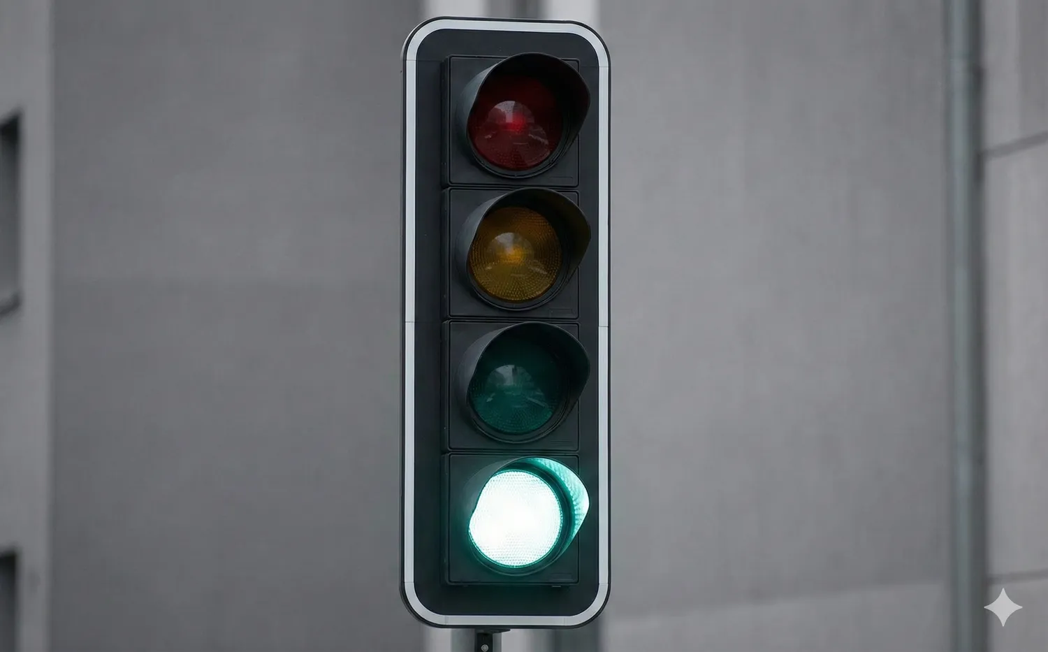 Naujo tipo šviesoforas / DI nuotr.