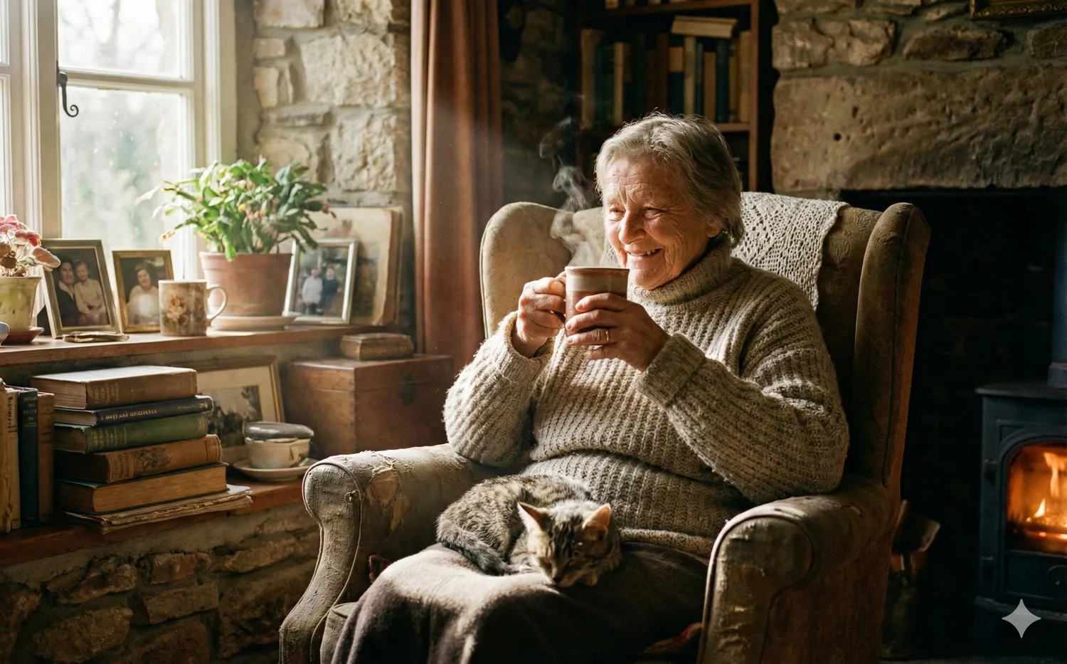 Sena moteris geria kakavą