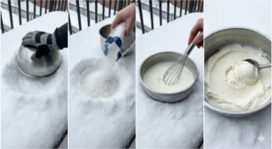 Ledų gaminimas lauke / DI nuotr.