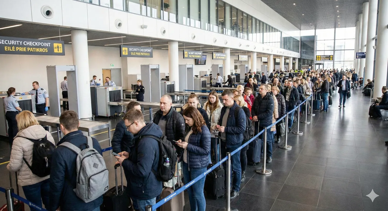 Eilės oro uoste / DI nuotr.