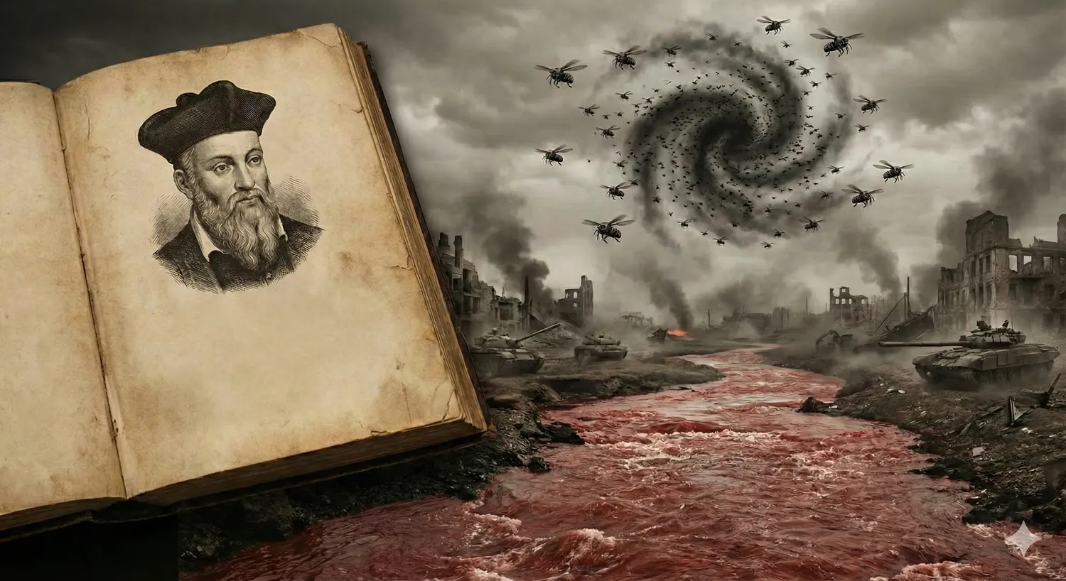 Ar išsipildys bauginančios Nostradamo vizijos 2026 metams? / DI nuotr.