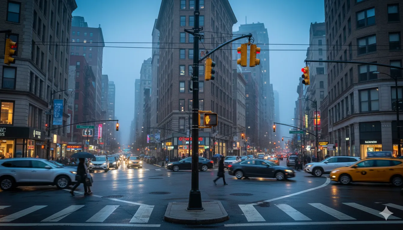 Sankryža mieste / AI nuotr.