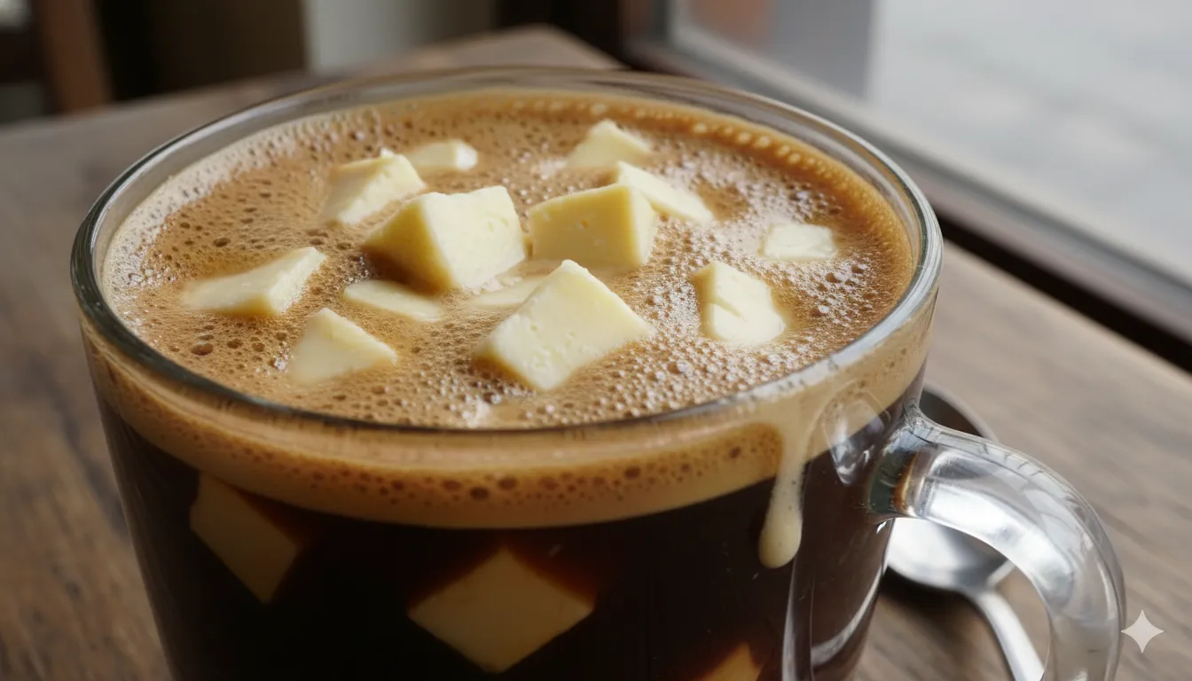 Sūrio gabaliukai kavoje / AI nuotr.