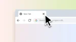 Google Chrome gaus vertikalius skirtukus