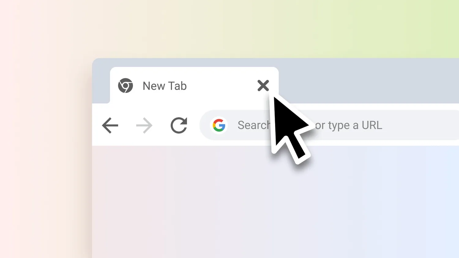 Google Chrome gaus vertikalius skirtukus