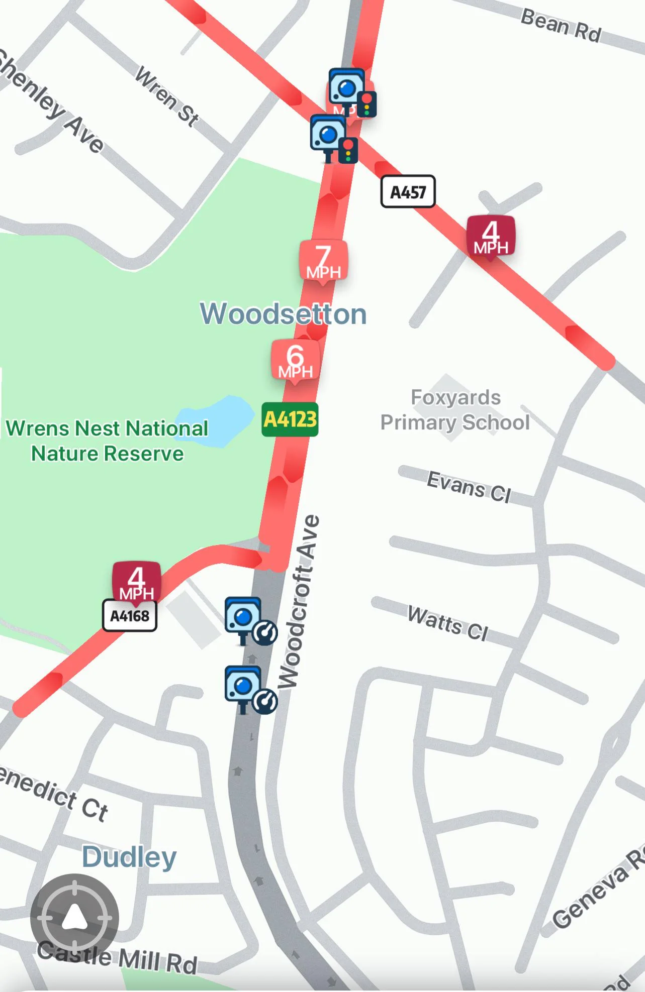 Greičio kameros Waze programėlėje