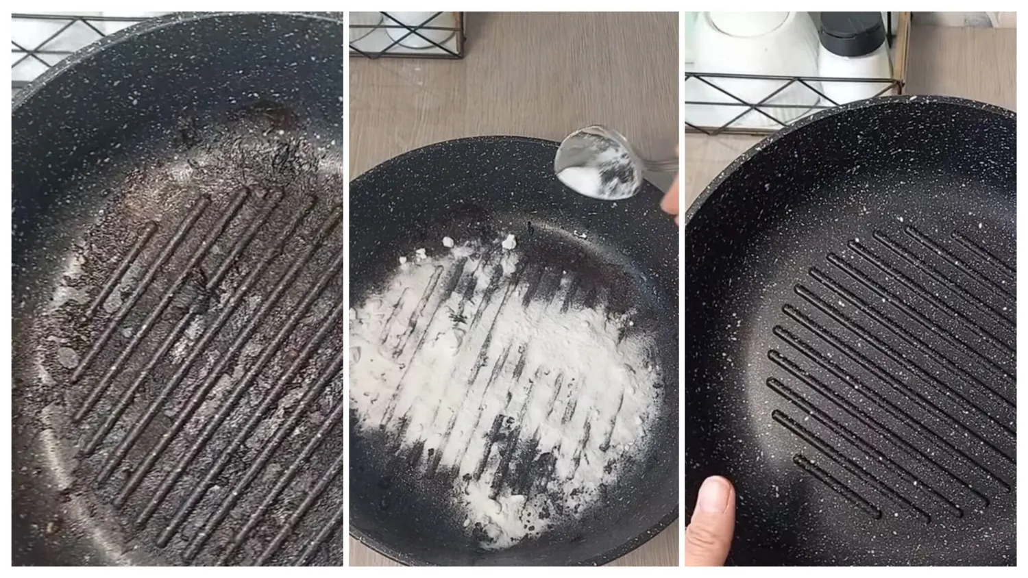 Kaip išvalyti keptuvę be chemijos