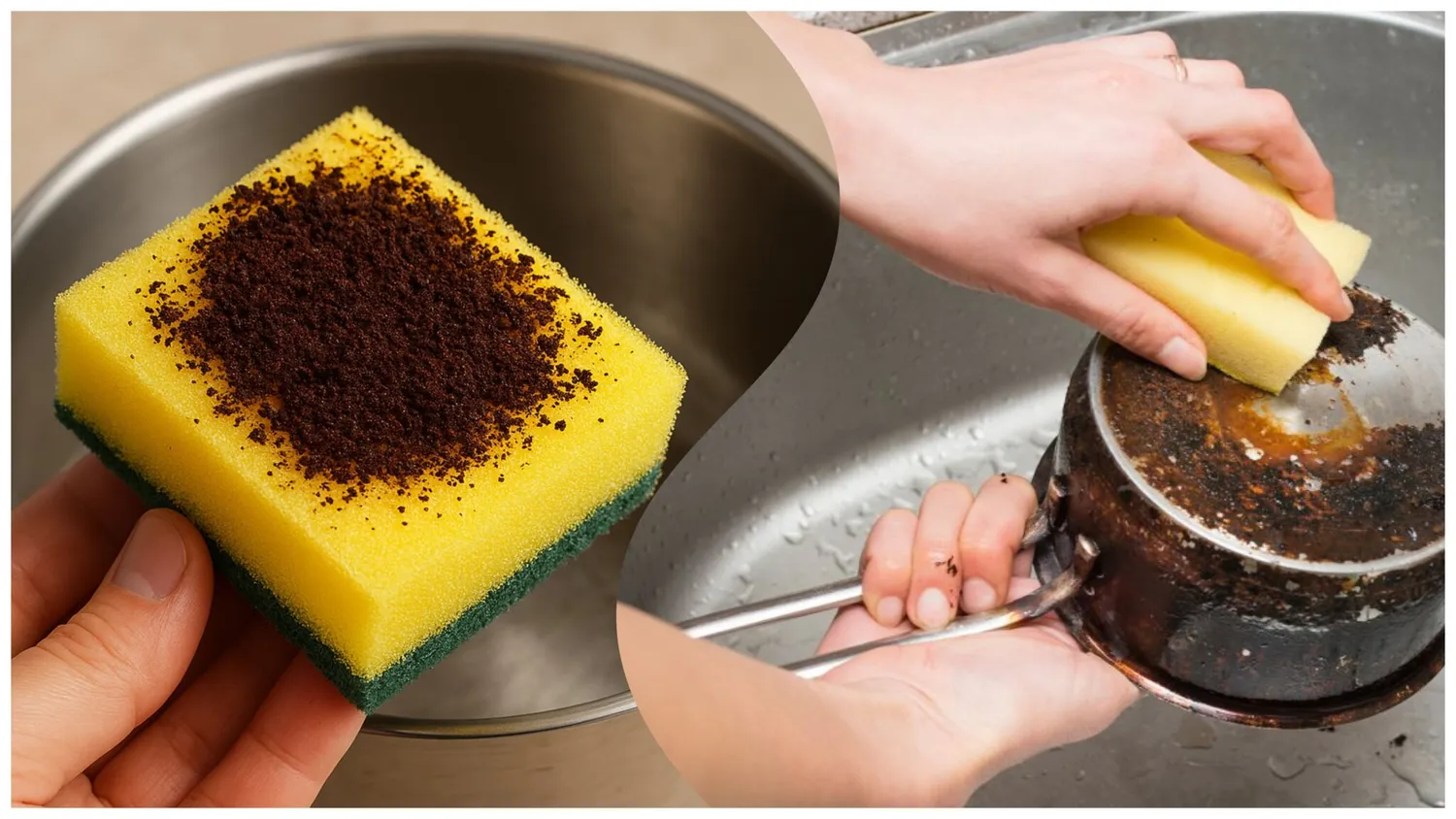 Kavos tirščiai valymui