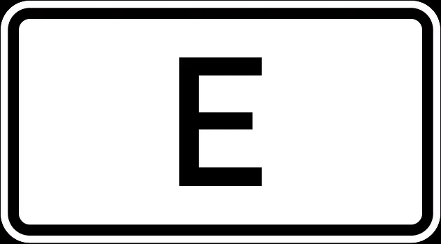 Kelio ženklas E