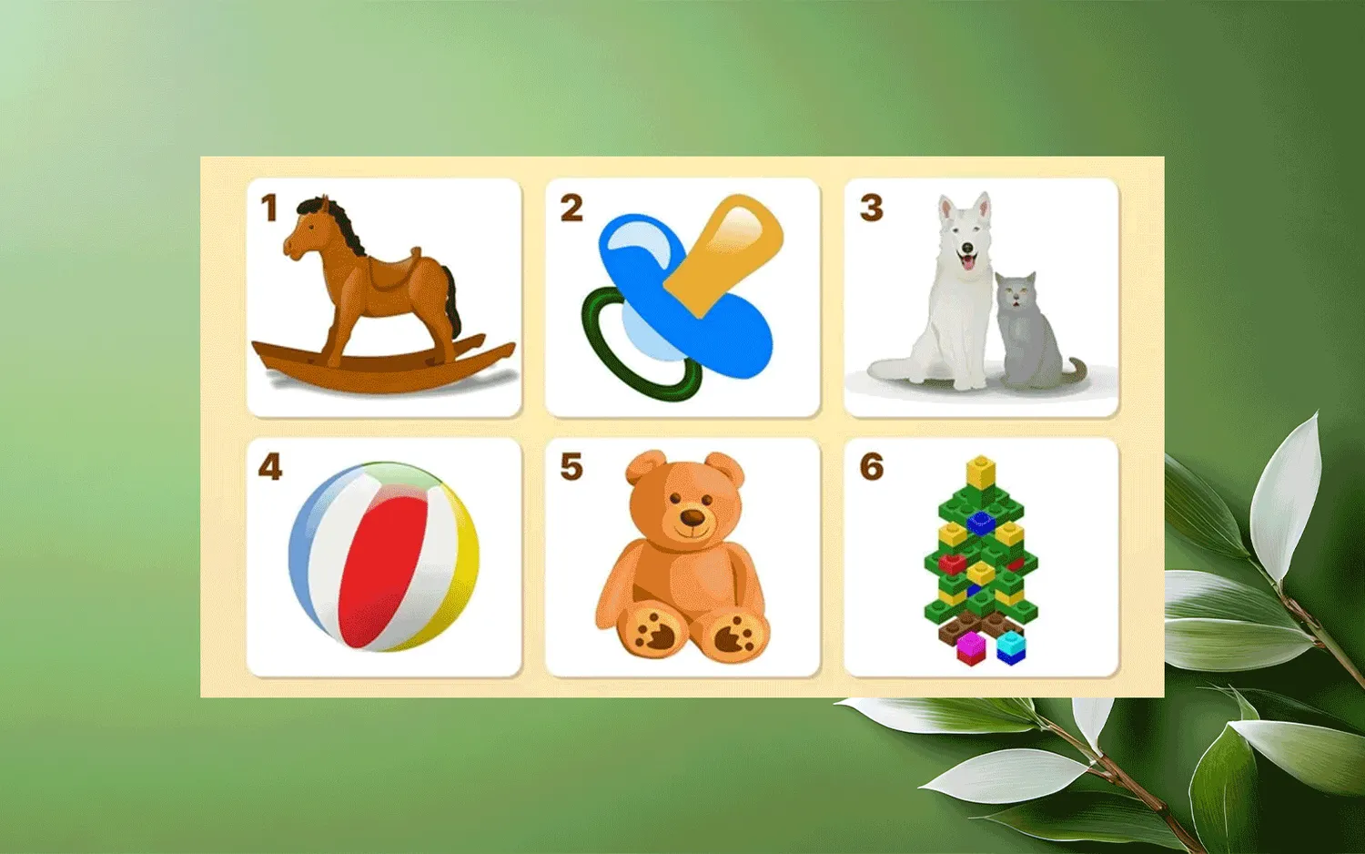 Kurį paveikslėlį pasirinksite