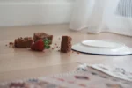 Maistas nukritęs ant grindų