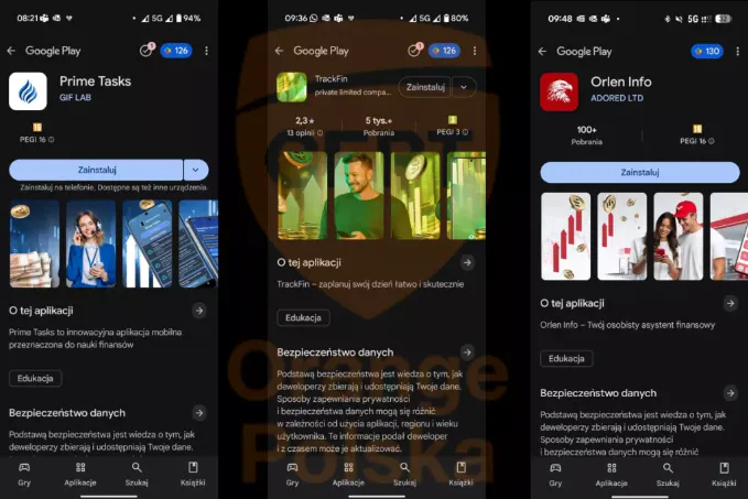 Netikros programėlės Google Play