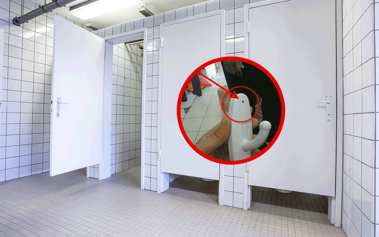 Paslėpta kamera tualete