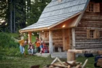 Rąstinis sodo namas