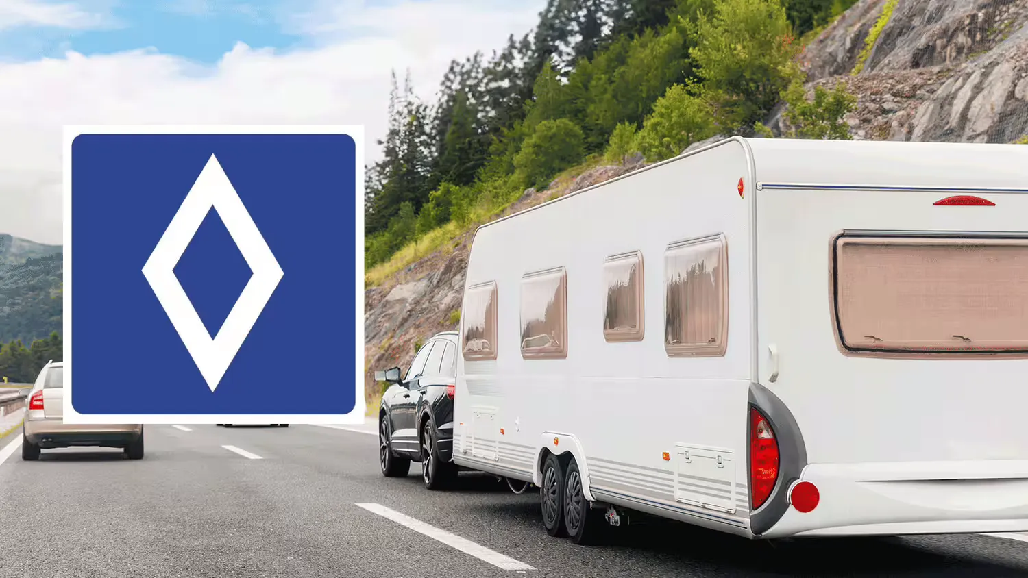 Rombo ženklas, bauda 135 eurai