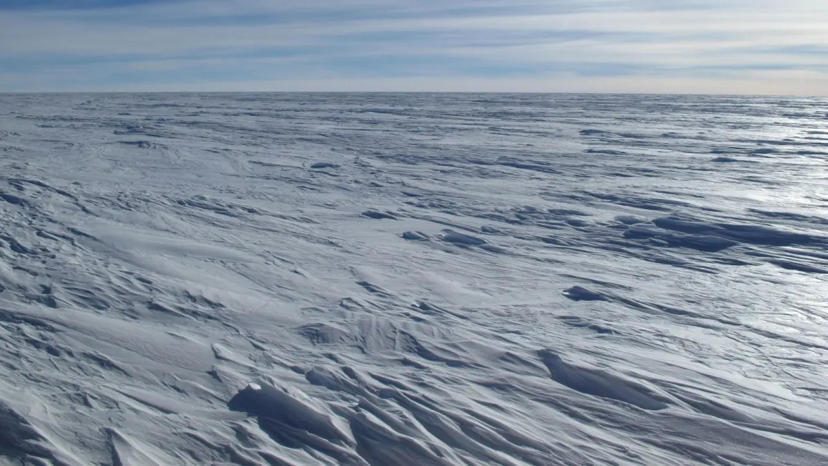 Rytų Antarktidos plynaukštė. (Ted Scambos, NSIDC / Kolorado universitetas, Boulderis)