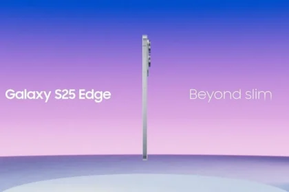 S25 Edge plonas telefonas