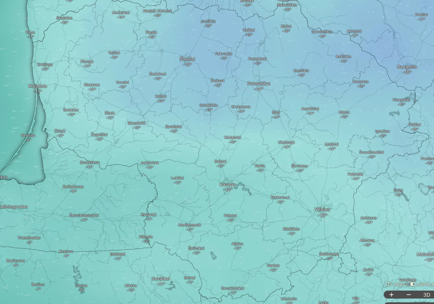 Sausio 29 dienos prognozė
