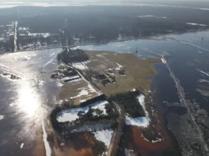 Šilutės rajone kyla vandens lygis