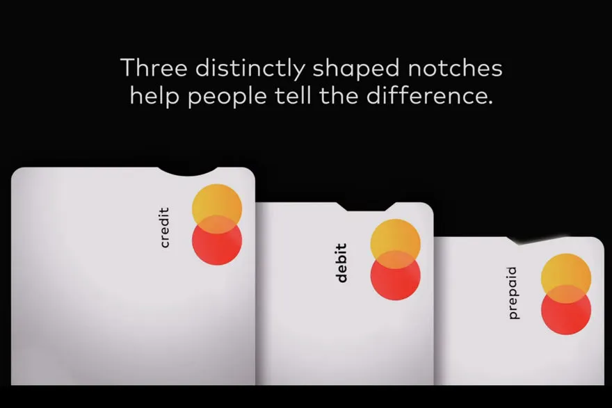 Speciali įpjova kortelėje