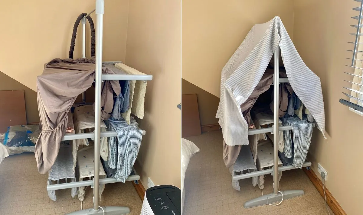 Štai kaip džiovinu patalynę /  / Angela Patrone nuotr.