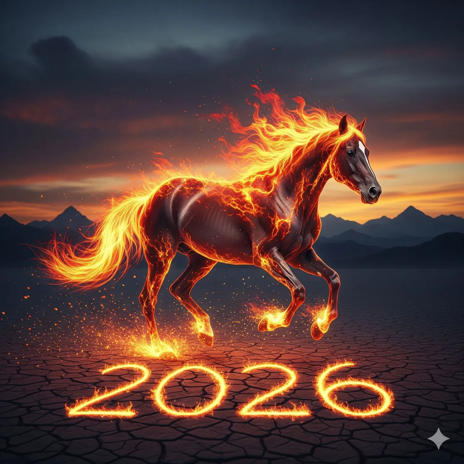 Ugninio Arklio metai 2026 / AI nuotr.