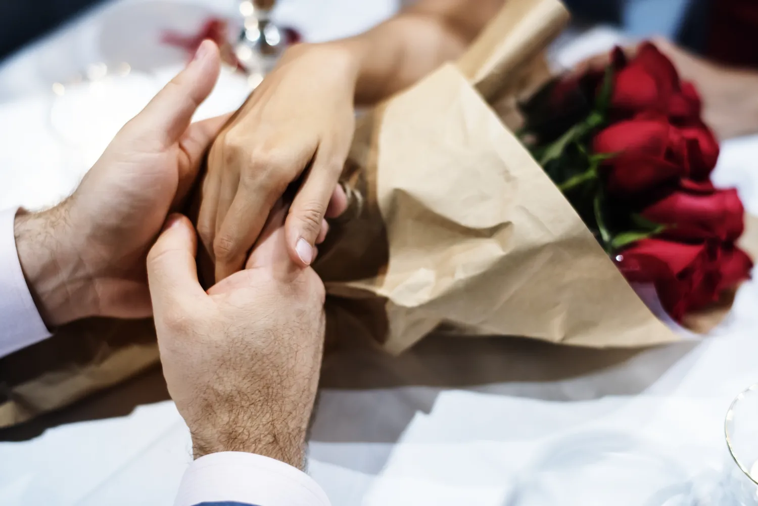 Couple celebrate valentine s day together