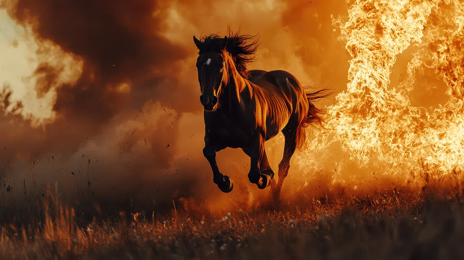 Ugninis žirgas jau pasiruošęs / AI nuotr.