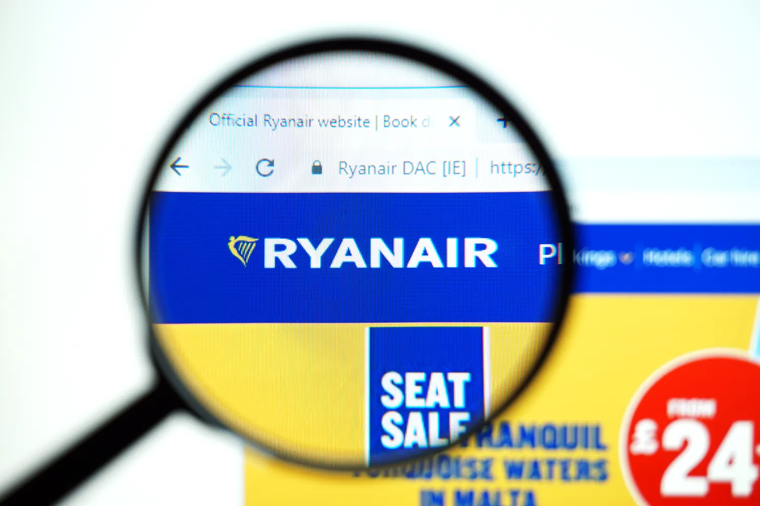 Starlink interneto Ryanair lėktuvuose nebus / OleksandrShnuryk / Shutterstock.com
