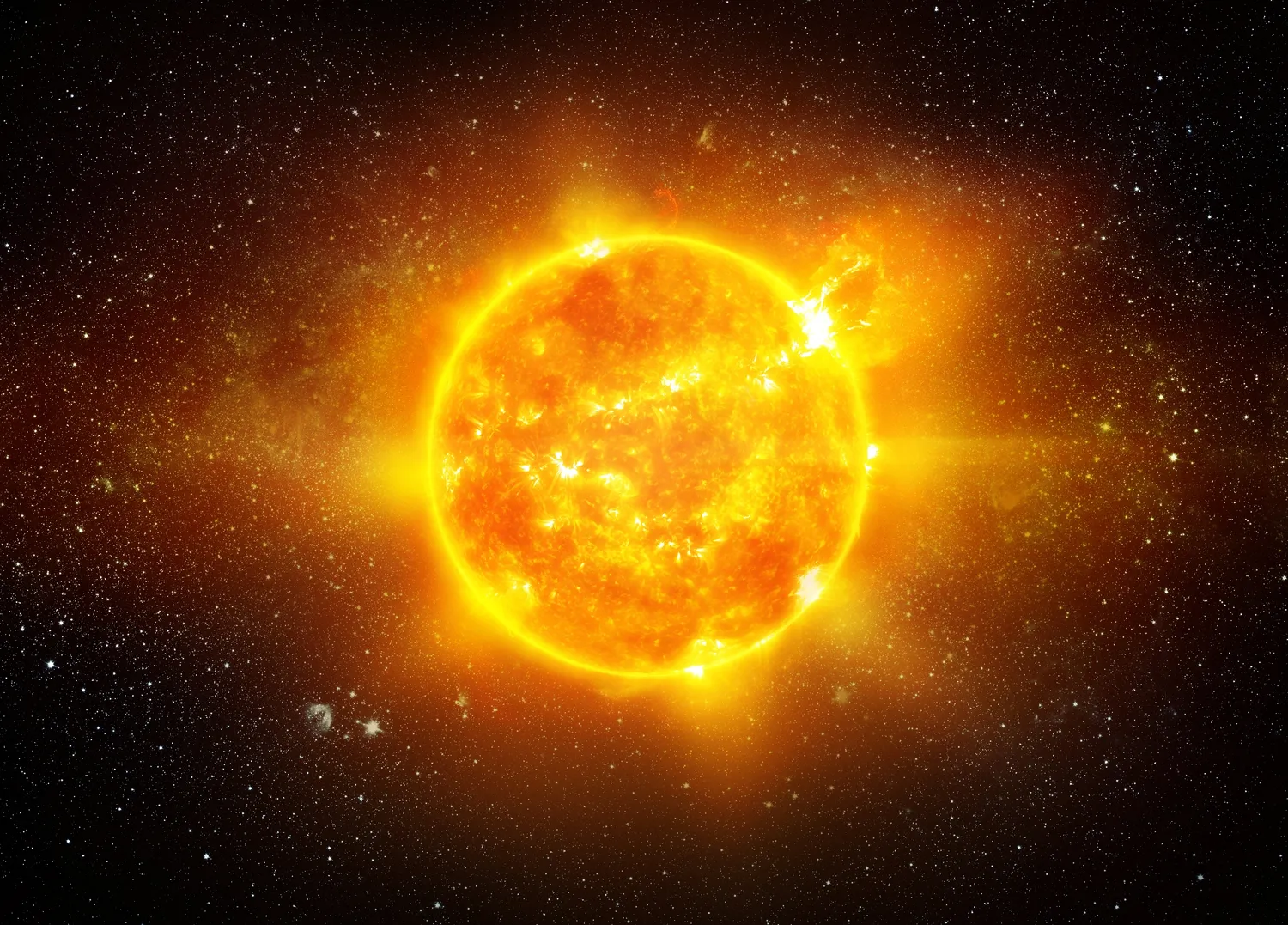 Netikėtas žybsnis iš Saulės