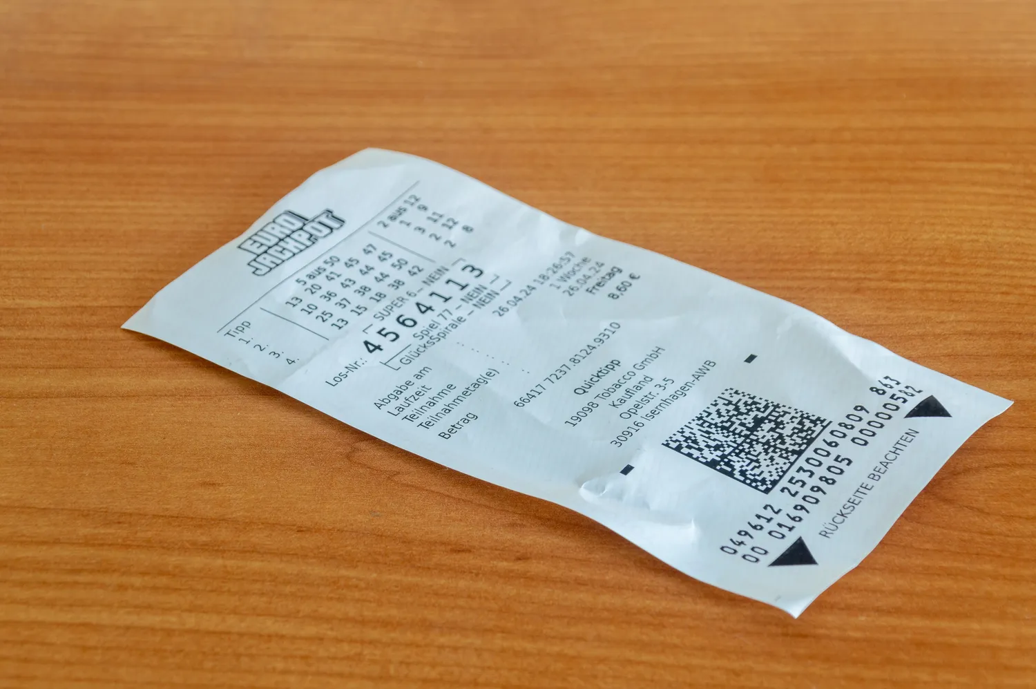 Loterijos bilietas / Robson90 / Shutterstock.com