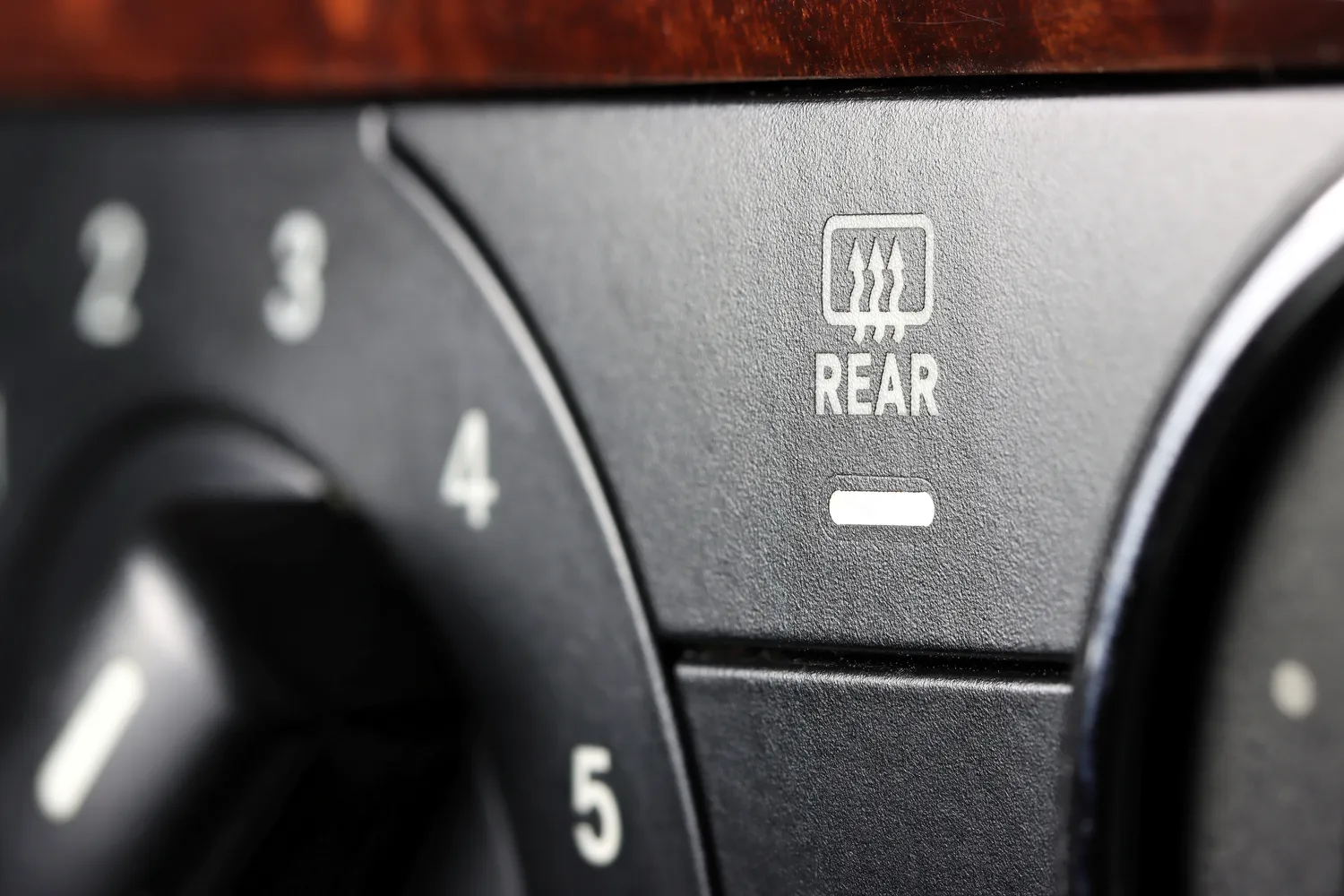 Galinio lango šildymo mygtukas