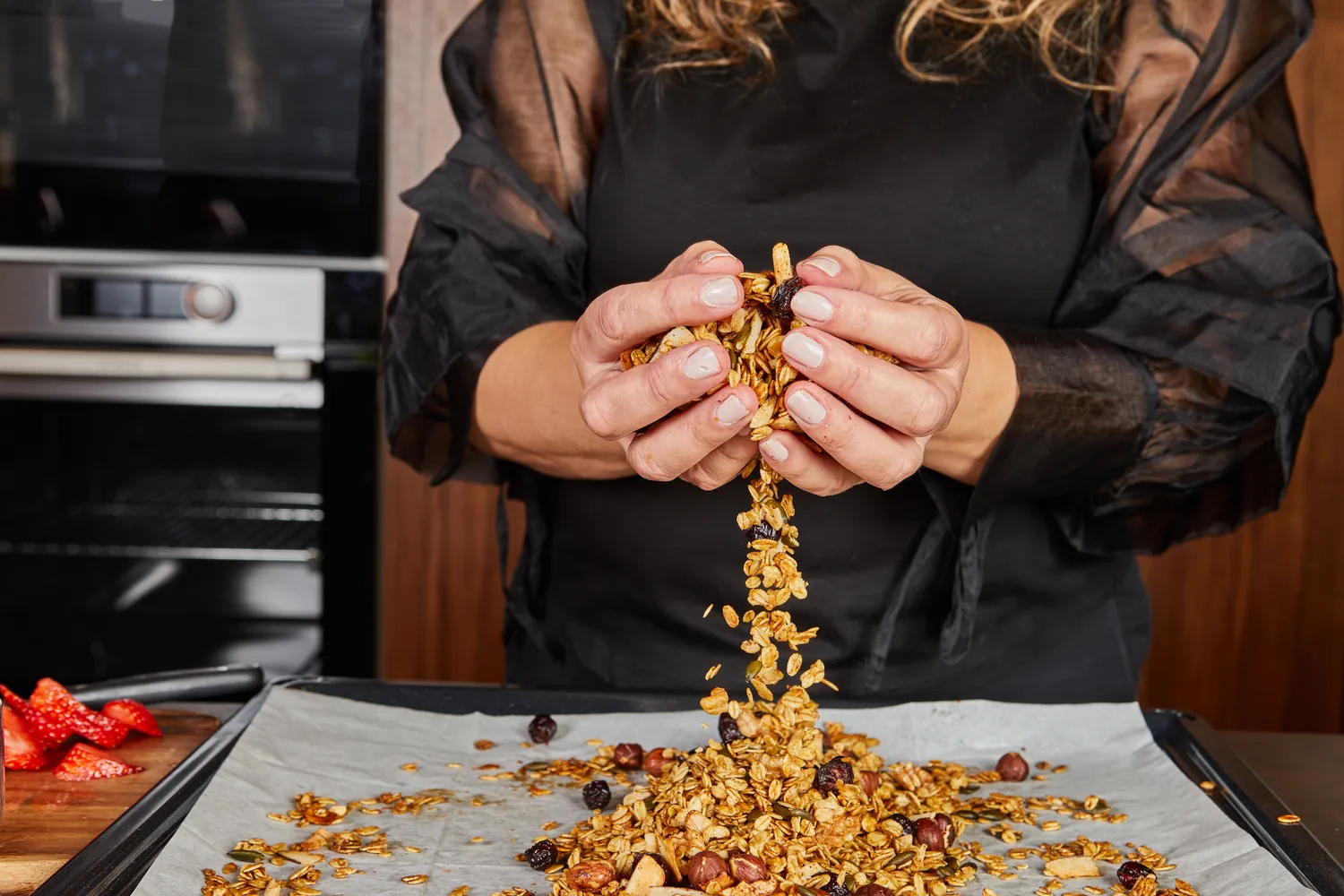 Granola pagaminta namuose