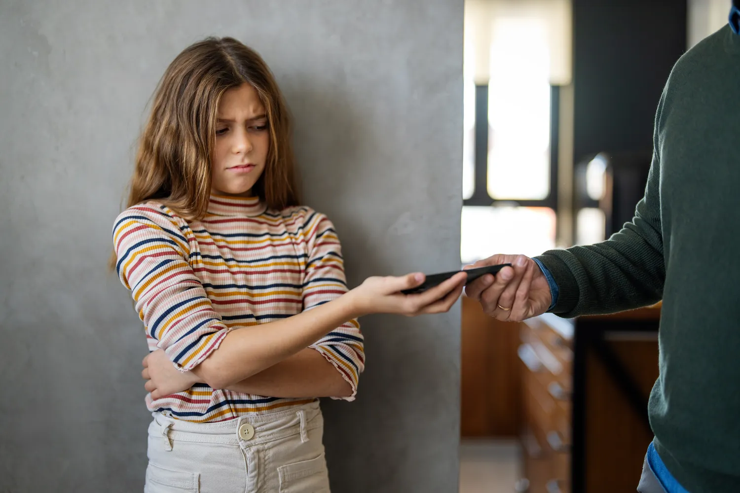 Ribojamas laikas prie telefono