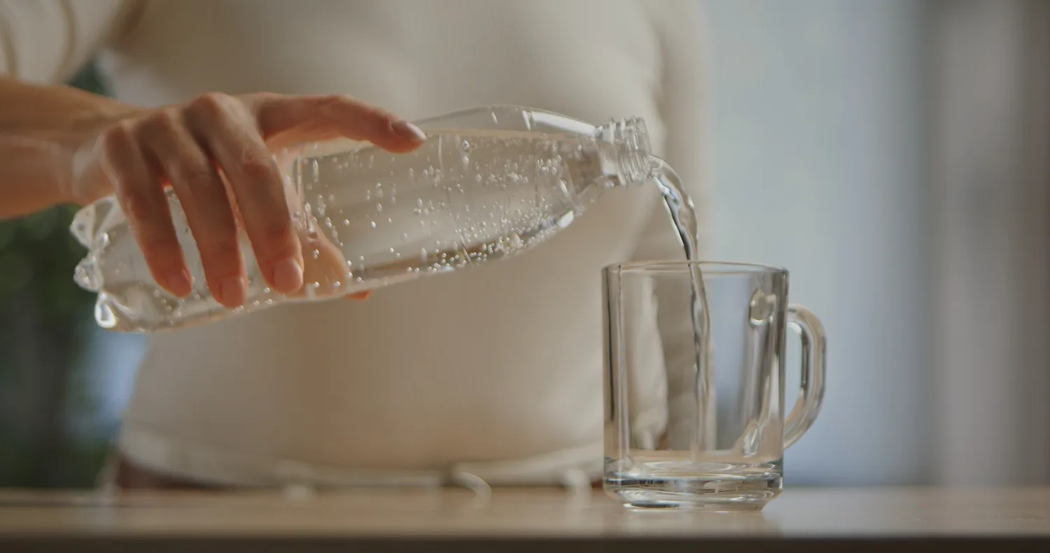 Gazuotas vanduo butelyje