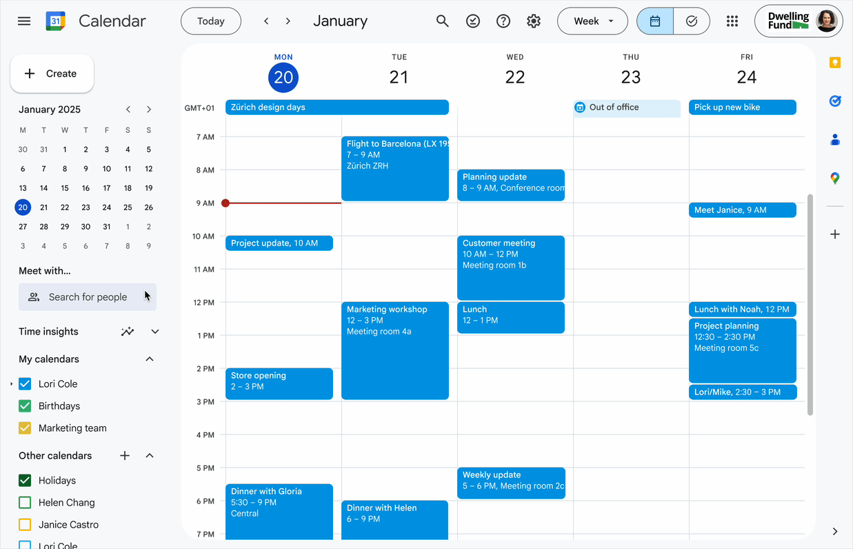Time blocking for tasks on google calendar