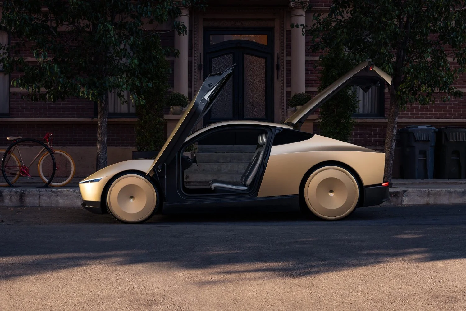 „Tesla“ robotai taksi